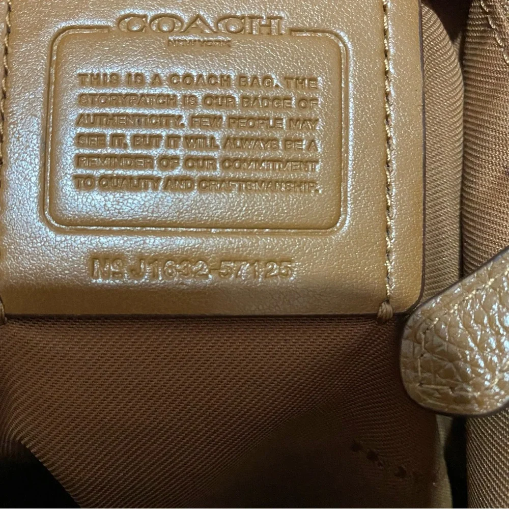 Coach Eddie shoulder bag purse slouch pepplestone - Picture 14 of 14